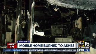 Mobile home burned in Surprise