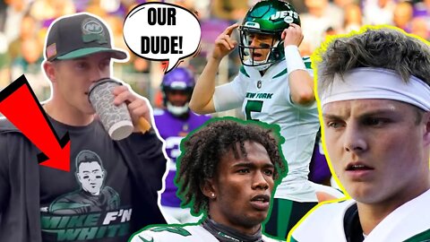Jets Players Wear MIKE WHITE SHIRTS & PRAISE Him After Vikings Loss! They HATE ZACH WILSON!