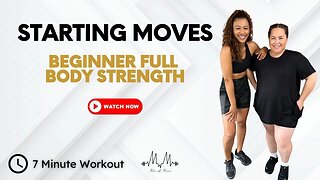 NEW!! Starting MOVES - Beginner Full Body Strength Workout! | Full Body Workout | Move with Maricris