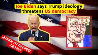 Joe Biden says Trump ideology threatens US democracy #joebiden #donaldtrump #usanewstoday #usa #news