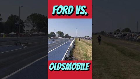 Ford vs. Oldsmobile Muscle Car Drag Race! #shorts