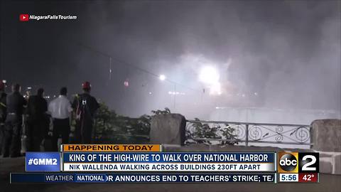 Nik Wallenda to walk across National Harbor