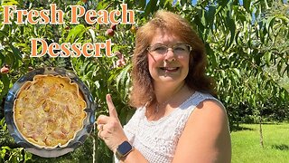 Indulge in a Slice of Summer Bliss: Fresh Peach Custard Pie Made Easy // Gardening at the Simongetti