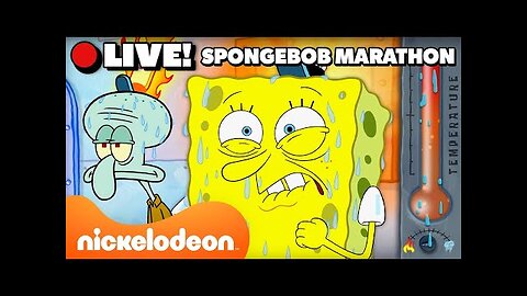 SpongeBob's Most Extreme Weather Marathon! 🔥❄️ | Nickelodeon