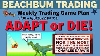 Adapt or Die �� | Make Money �� in Any Market | Weekly Trading Game Plan | 5/30 – 6/3/22 | Part 1