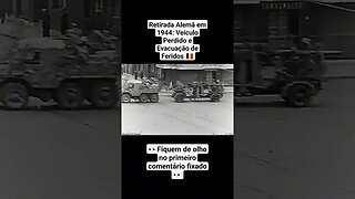 Retirada Alemã em 1944: Veículo Perdido e Evacuação de Feridos 🇧🇪 #war #guerra #ww2