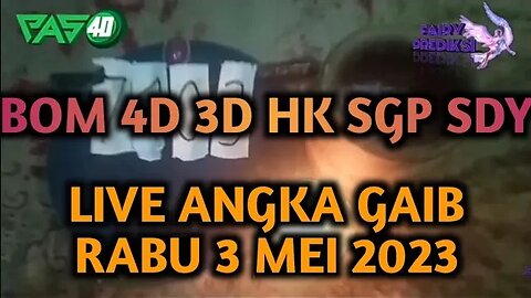 🔴 LIVE ANGKA GAIB JITU HK SDY SGP RABU 3 MEI 2023 PREDIKSI RUMUSAN BOCORAN TUNGGAL HK JITU