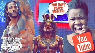 Angry Black Woman Destroys Studio After Disagreeing With Ayiendei From @AuthenticAlphas Podcast
