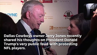 Cowboys Owner Jerry Jones Responds to Trump's NFL Comments