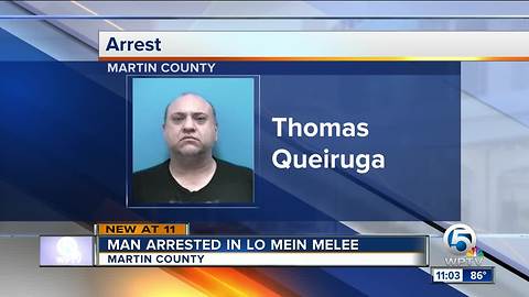 Lo mein melee lands Port St. Lucie man in jail