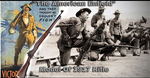 The American Enfield. Model Of 1917 Rifle. Issued To United States Soldiers In WW1.