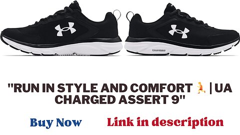 "Step Up Your Running Game with Under Armour Men's Charged Assert 9 Shoe"