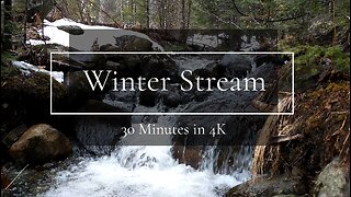 Winter Stream - 30 Minutes in 4K