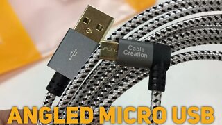 10 Feet Right Angle Micro USB 2.0 Braided Cable by CableCreation