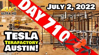 CATHODE BUILDING ADVANCES AT GIGA TEXAS! - Tesla Gigafactory Austin 4K Day 710 - 7/2/22-Tesla Texas