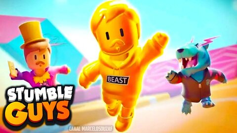 Jogando com MR BEAST GOLD JIMMY do Stumble Guys