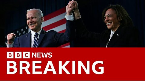 US President Joe Biden endorses Kamala Harris / BBC News