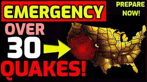 EMERGENCY ALERT! Over 30 EARTHQUAKES SHAKE the WEST COAST & CALIFORNIA - PREPARE NOW!
