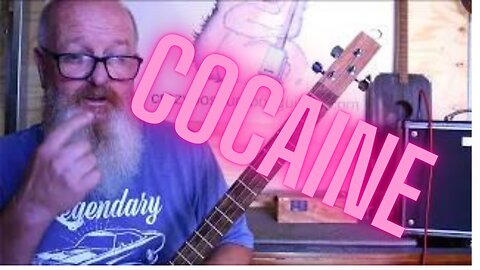 How to play Cocaine on 3 string box guitar