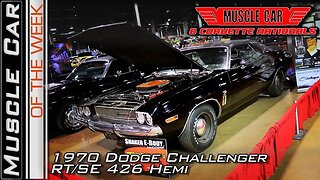 1970 Dodge Challenger Black Ghost RT/SE 426 Hemi at 2017 MCACN Muscle Car Of The Week