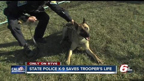 Indiana State Police trooper opens up about the night his K-9 partner saved his life