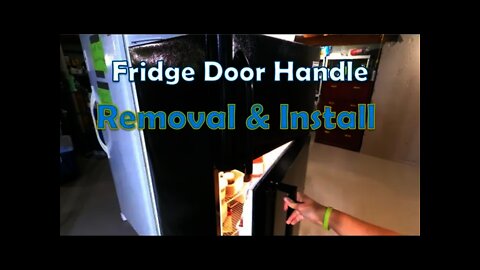 Refrigerator Door Handle Removal & Install - How To