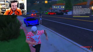 Gago (Stephan) celebrando 10k na live | GTA RP - CDA