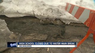 Milwaukee school closed due to water main break