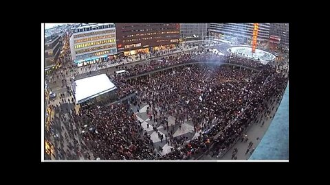 Demonstrationen 22/1, folk måste förändra sitt levande!