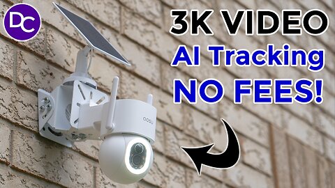 3K Video | Loud Alarms | NO Fees! AOSU SolarCam D1 Max Security Camera!