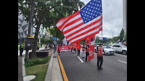 #FreedomRally#NeverCommunism#SolidKoreaUSAlliance#USAnthem#MyCountryTisOfThee#GodBlessAmerica