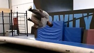 Parkour show off gone wrong