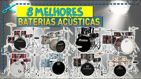 🏆 8 Melhores Baterias Acústicas