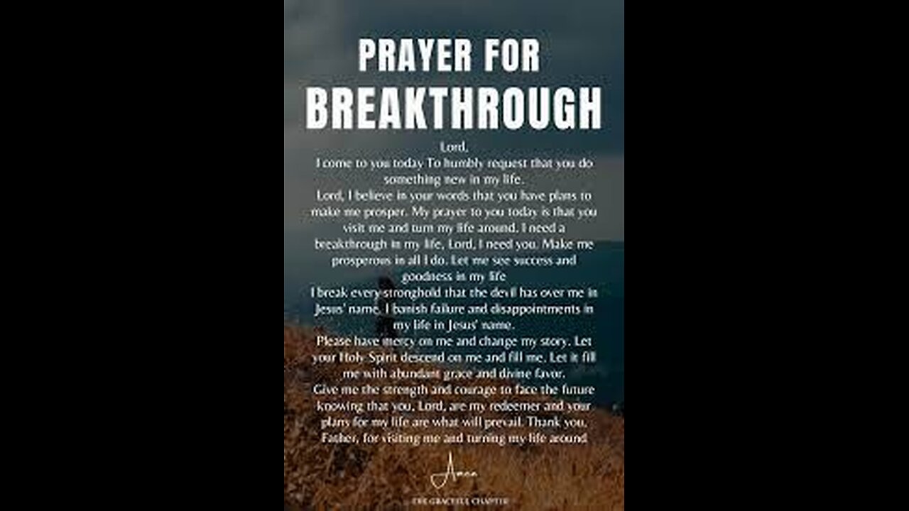 Breakthrough Prayers