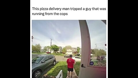 Pizza delivery man helps the Police