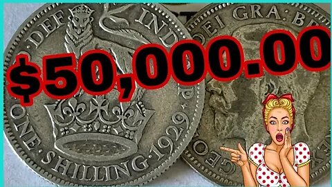 UK One shilling most valuable 1 shilling 1929 Coins worth up to $50,000!Coins worth money!