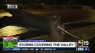 Storm causing damage around the Valley