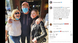 Kristen Bell meets her parents for first time since global health crisis