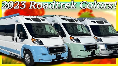 RETRO COLORS! 2023 Roadtrek Zion Slumber & Chase ProMaster Camper Vans