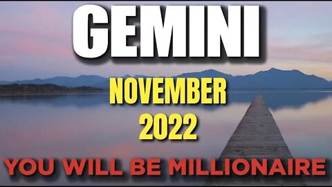 Gemini ♊ 🤑💰YOU WILL BE A MILLIONAIRE🤑💰 Horoscope for Today NOVEMBER 2022 ♊ Gemini tarot 2022 ♊