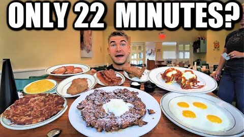 "IT'S TOO MUCH" TEXAS'S BIGGEST BREAKFAST CHALLENGE | Only 22 Minutes?