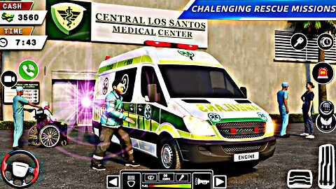 Ambulance Emergency Driving Simulator Doctor Rescue Van Driver Android GamePlay