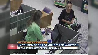 Accused Baby Formula Thief Wanted