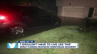 Flooding hits Cheektowaga neighborhood, again