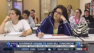 Hogan to sign bill making college tuition free to some