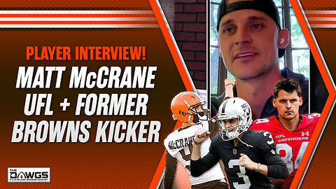 INTERVIEW! Matt McCrane - Former Browns and Current D.C. Defenders Kicker