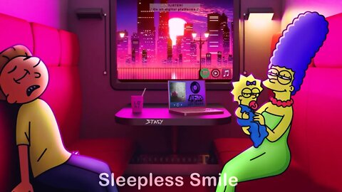 Chill Drive - Lofi hip hop ~ "Sleepless Smile" ~ Stress Relief, Relaxing and Deep Focus Music