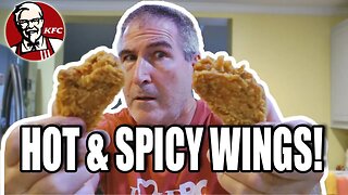 NEW KFC Hot And Spicy Wings Review 🔥🐔😮😭