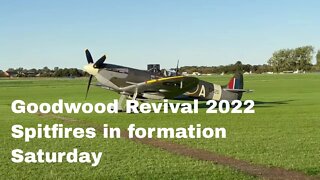 Goodwood Revival 2022 - Spitfires at 8am on the Saturday