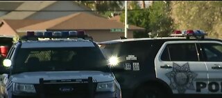 Barricade near Oakey and Arville Street